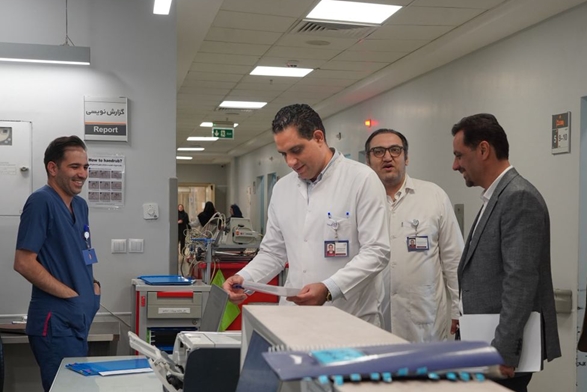 بازدید معاون محترم امور هیأت علمی از بخش‌های آموزشی مجتمع بیمارستانی شهدای تجریش